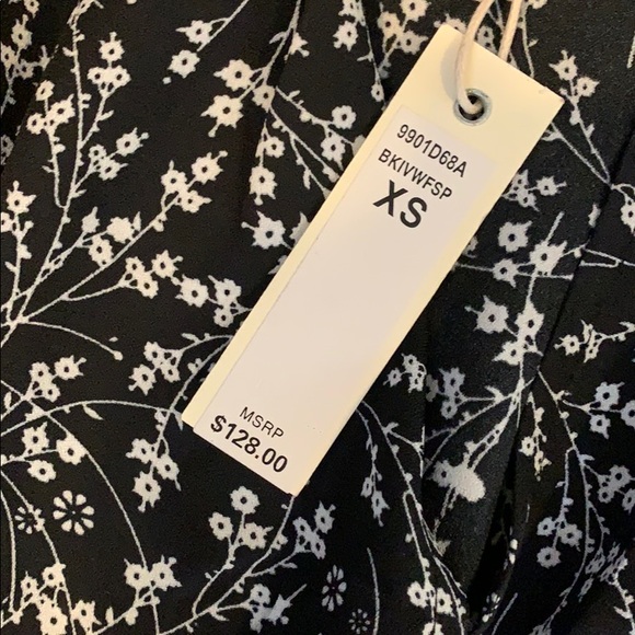 Max Studio / Black Floral Midi Dress NWT - Picture 4 of 4